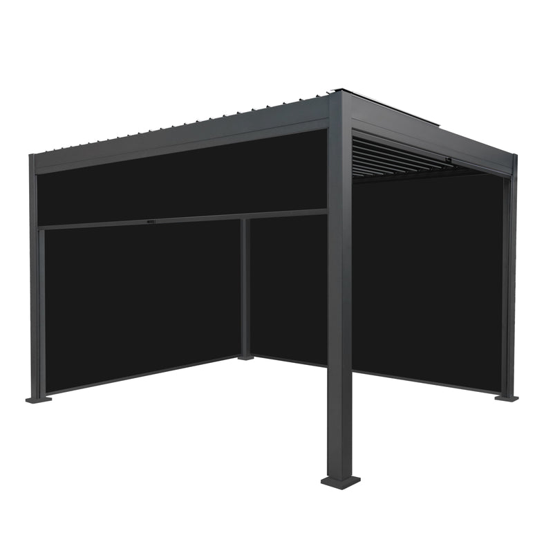 Aluminium Pergola With Anthracite Blinds - 3m x 4m