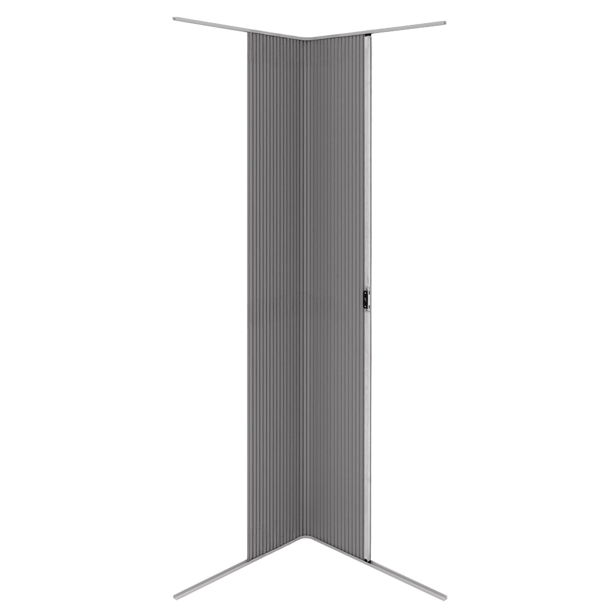 Tambour Shower Door Silver