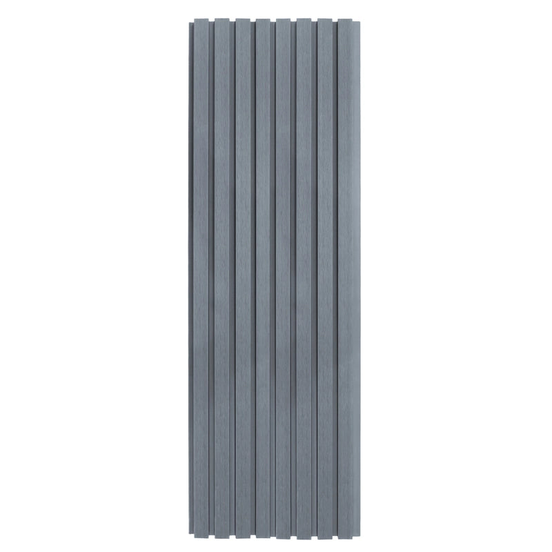 WPC Slatted Wall Cladding x 4 Panels Grey