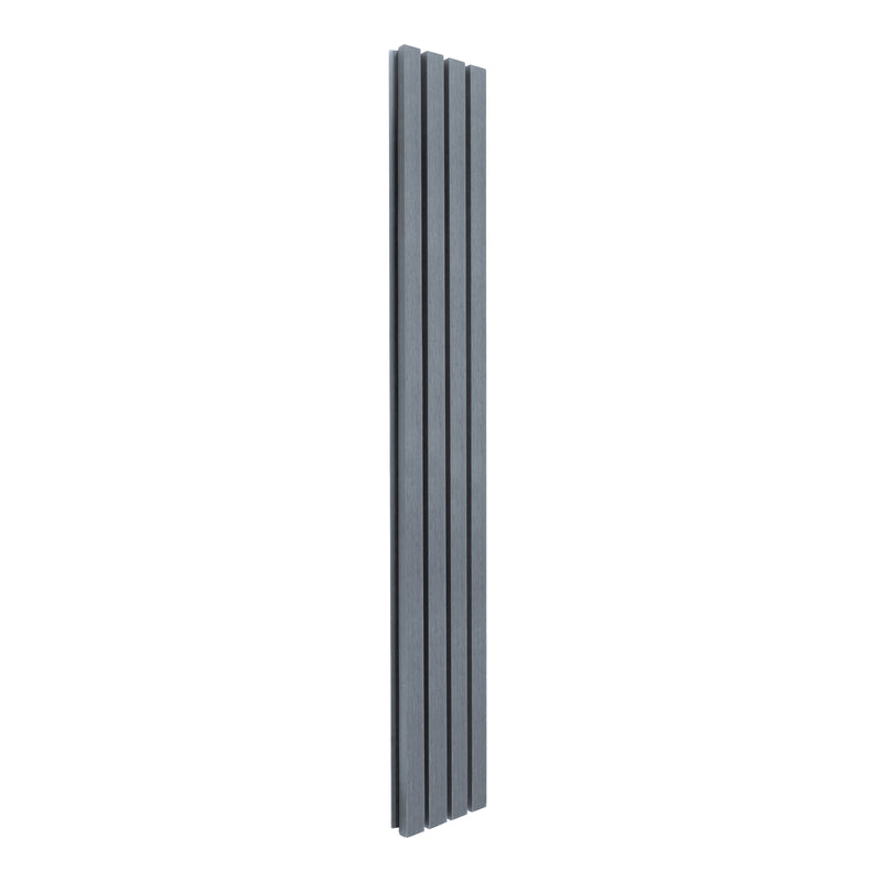 WPC Slatted Wall Cladding x 4 Panels Grey