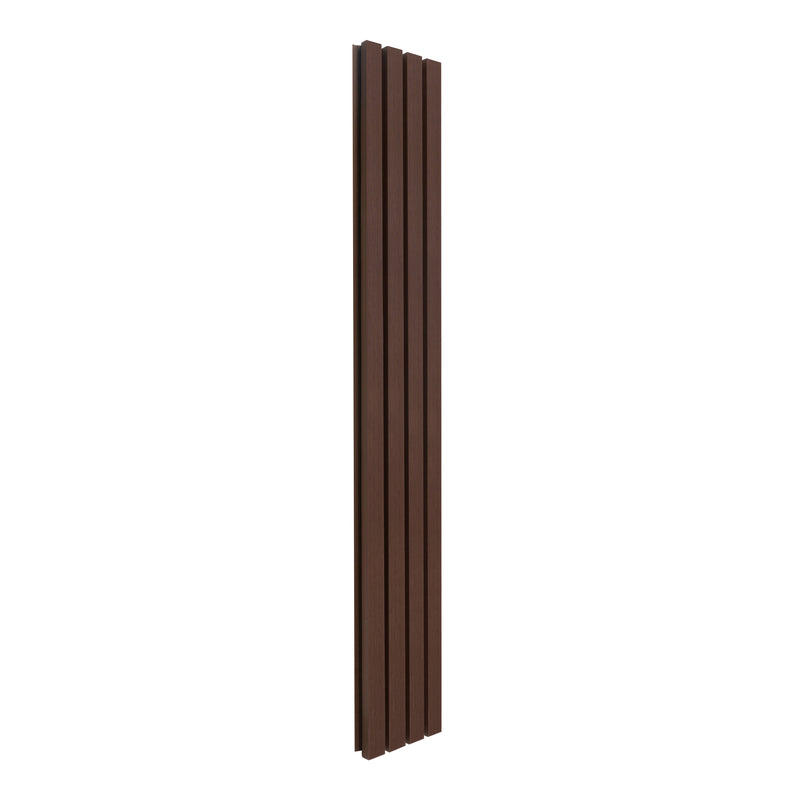 WPC Slatted Wall Cladding x 4 Panels Brown