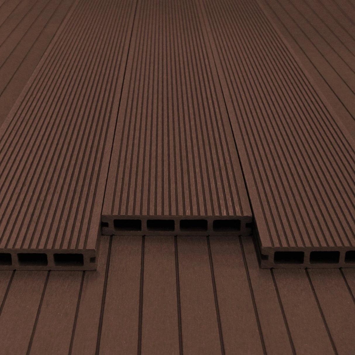 Composite Decking Boards x 5 Conker Brown