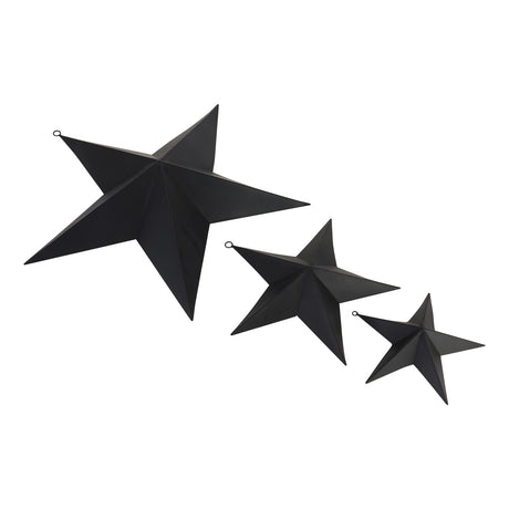 Matt Black Convexed Large Star