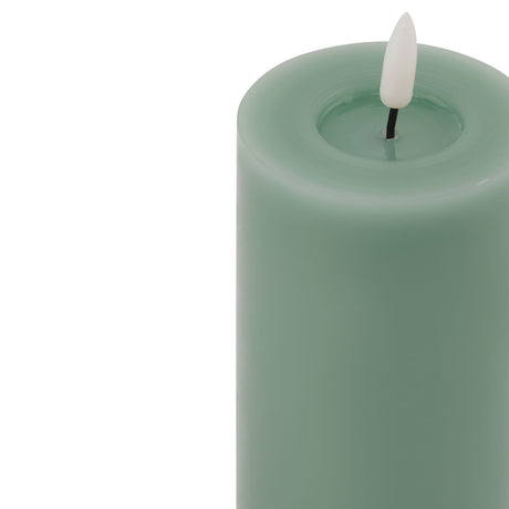 Luxe Collection Melt Effect 3x6 Sage LED Wax Candle