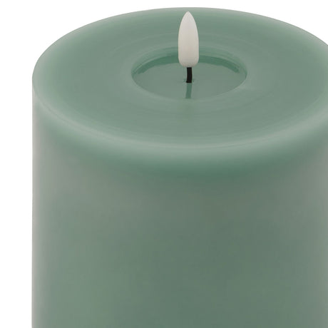 Luxe Collection Melt Effect 5x5 Sage LED Wax Candle