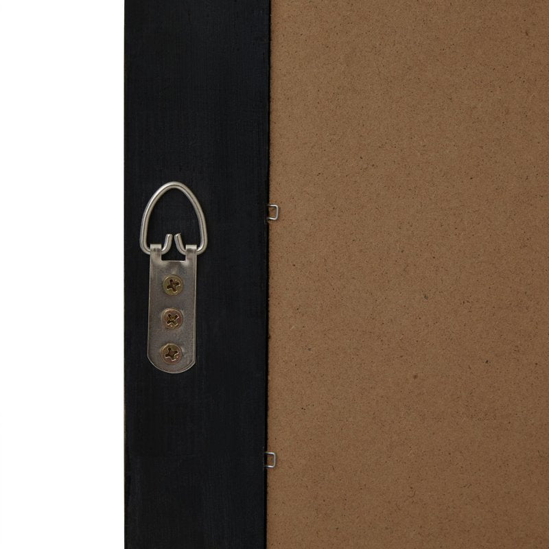 Black Wood XL Window Mirror