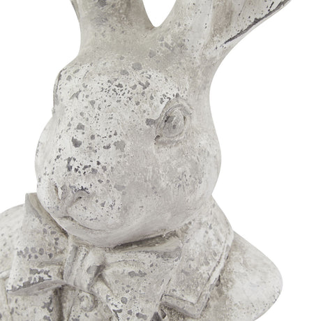 Stone Effect Tuxedo Hare Ornament