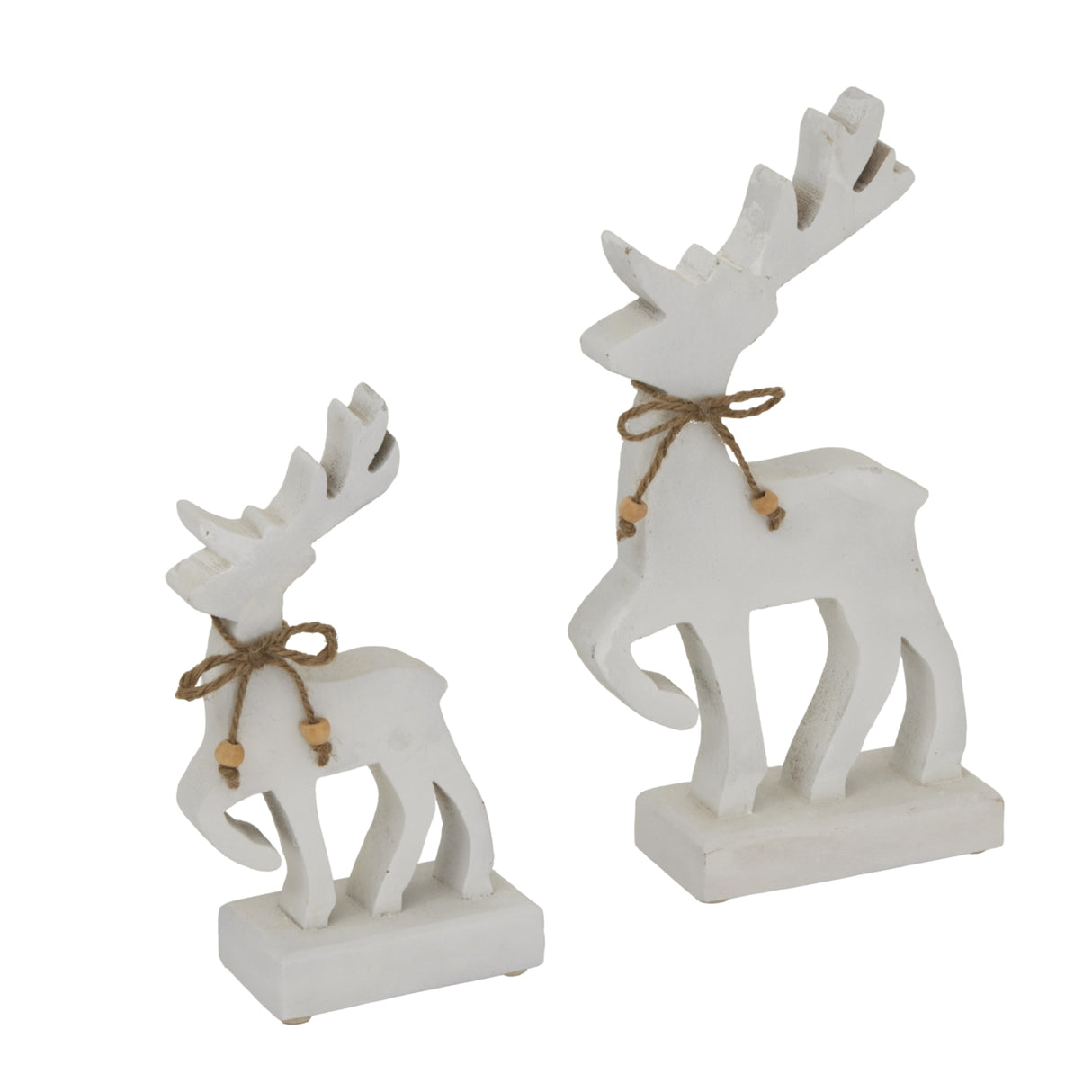 Large White Standing Reindeer