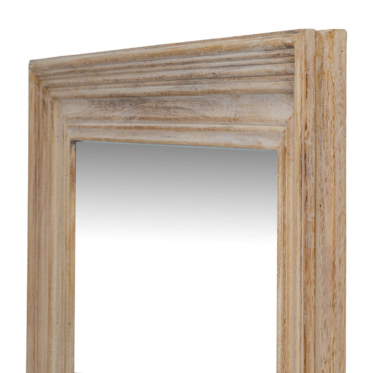 Washed Wood Medium Framed Mirror