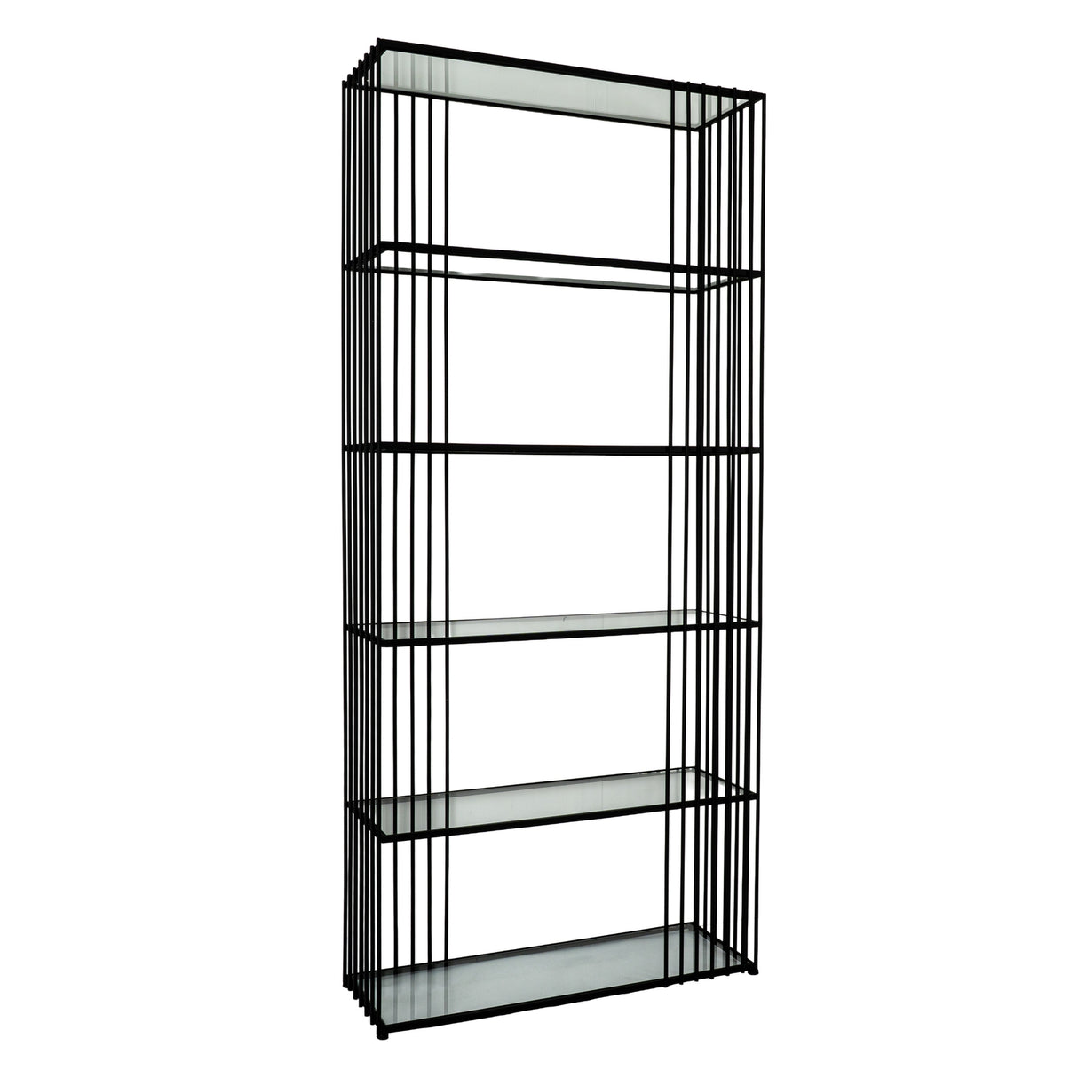Alto Shelf Unit With Glass Shelves
