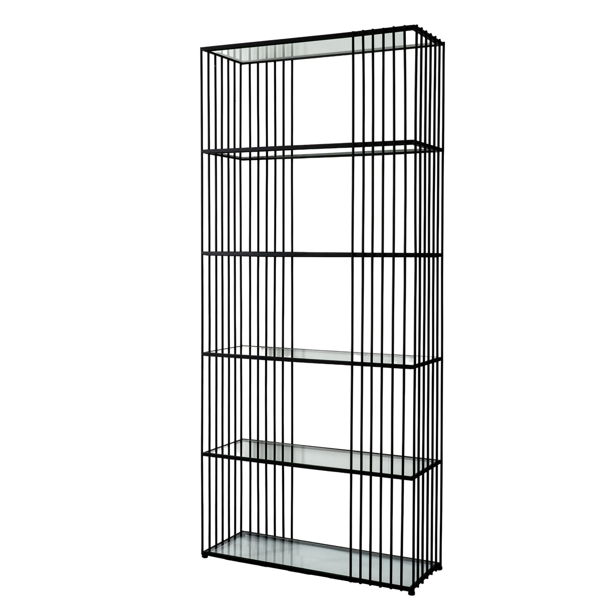 Alto Shelf Unit With Glass Shelves