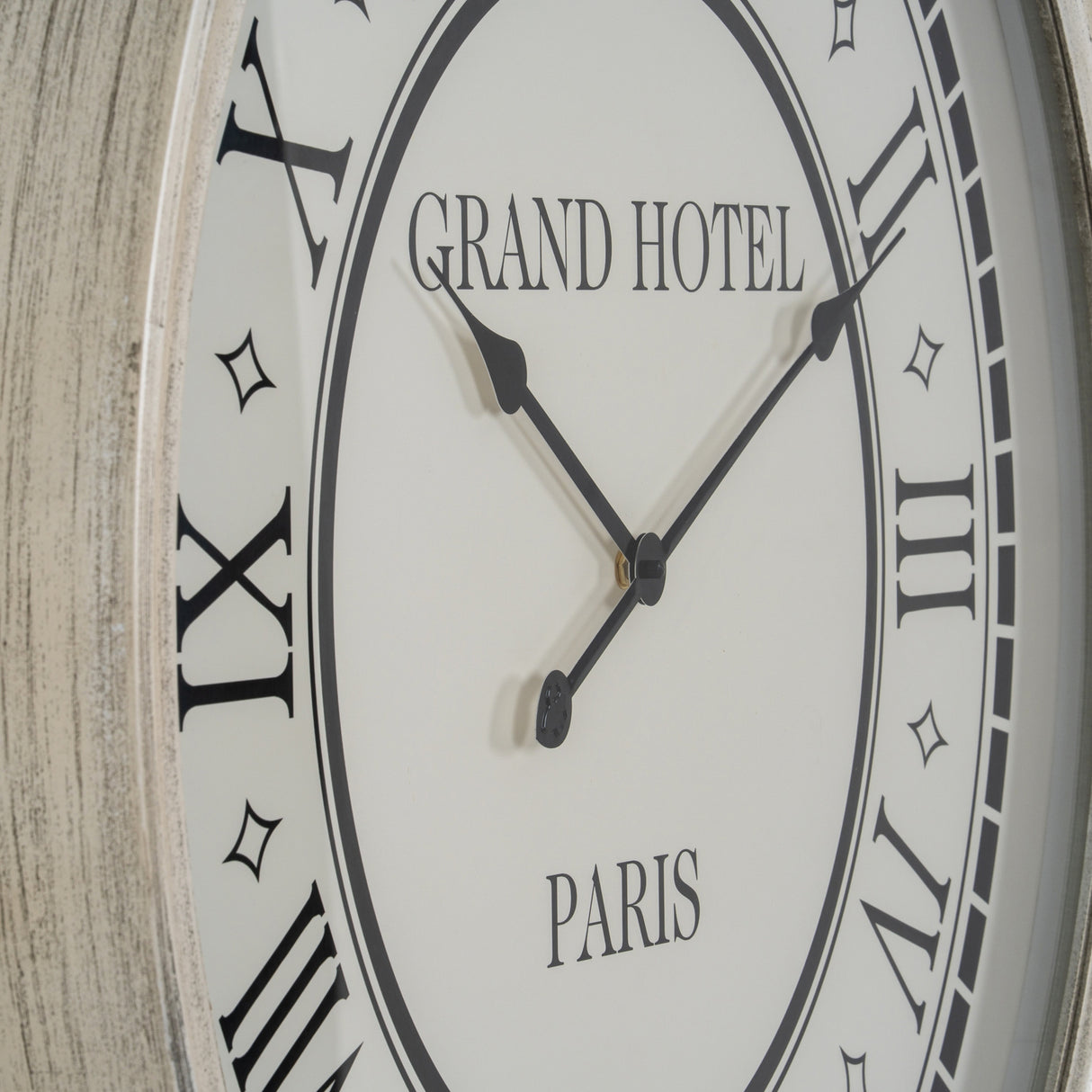 Hotel Paris Large Grey Clock With Glass