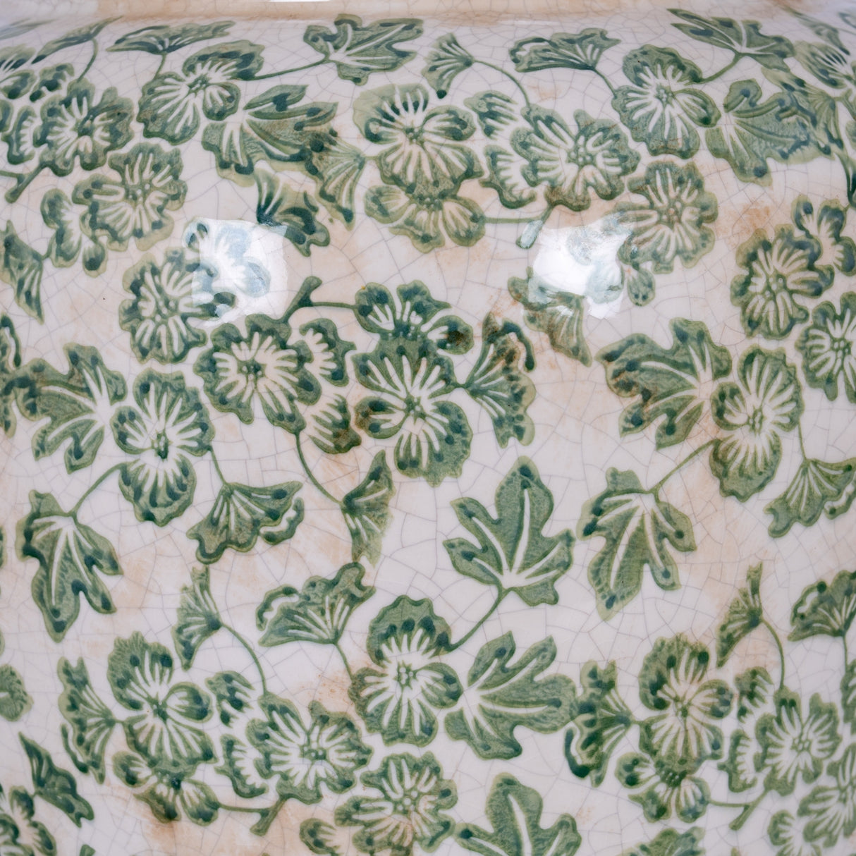 Large Green Clover Olpe Vase
