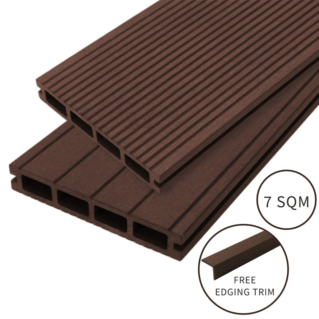 Jard Composite Decking - 7 SQM - Conker Brown