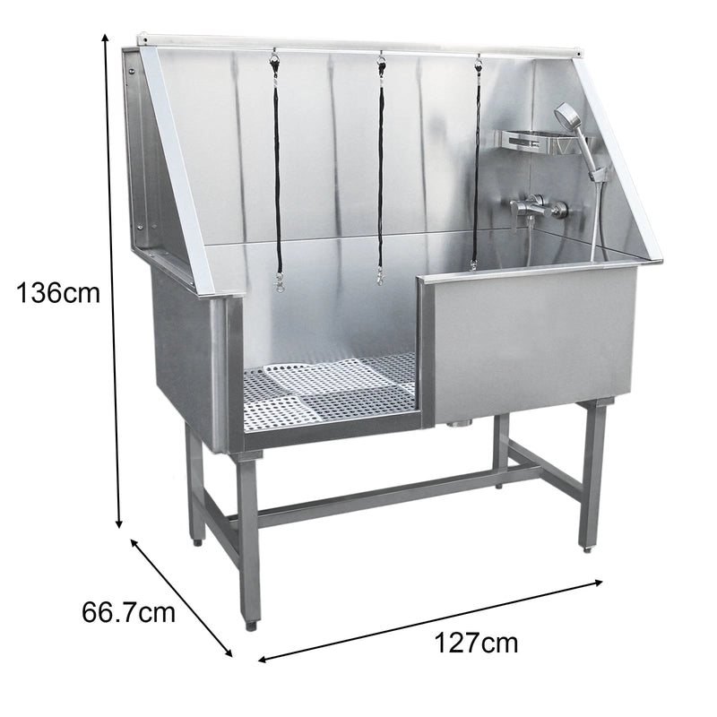 Dog Grooming Bath Steel Pet Wash Station 600mm
