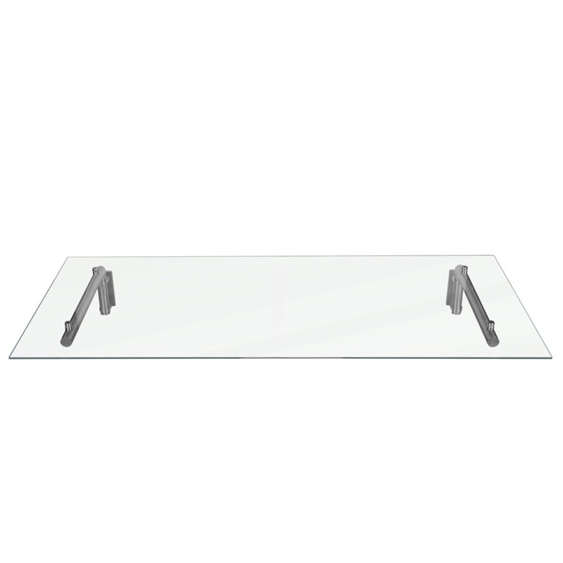 Glass Door Canopy & Brackets - 144cm W x 80cm D