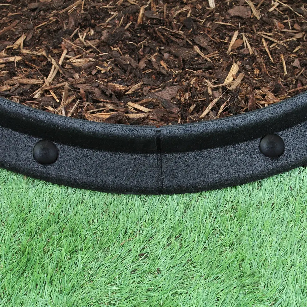 Flexible Lawn Edging Black 1.2m x 16
