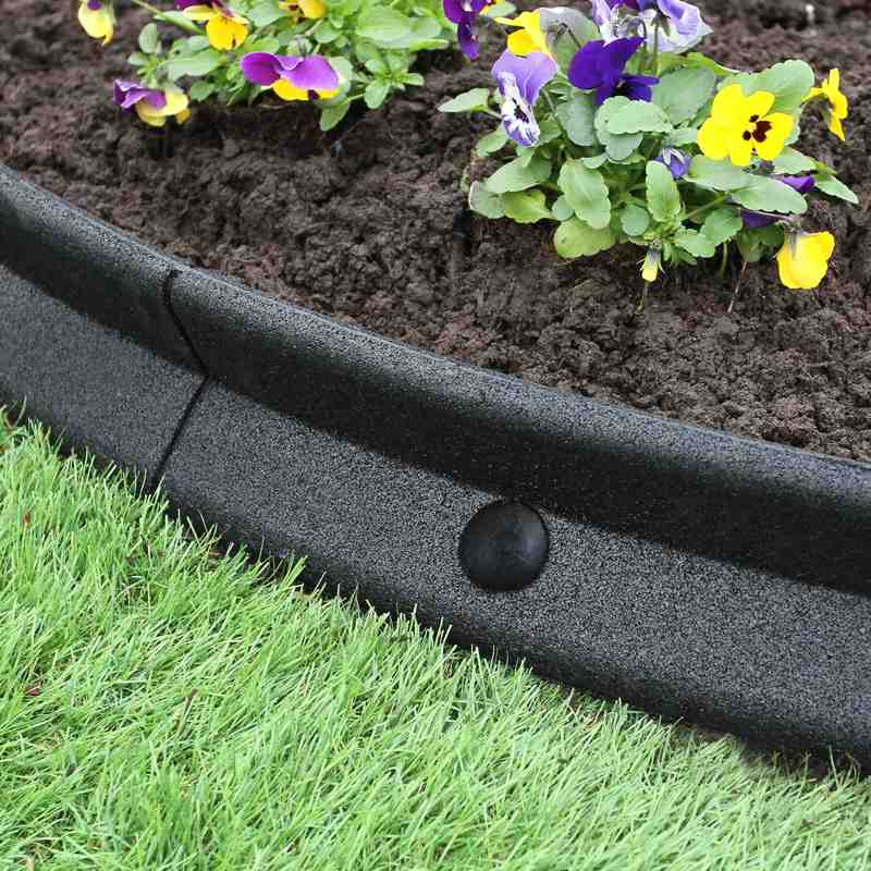 Flexible Lawn Edging Black 1.2m x 30