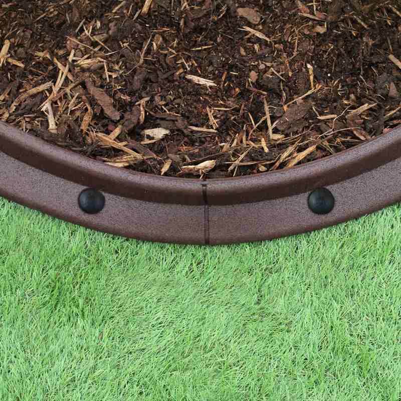Flexible Lawn Edging Brown 1.2m x 50