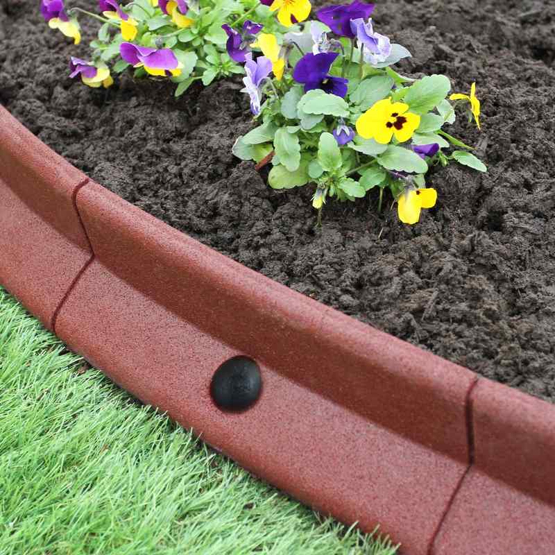 Flexible Lawn Edging Terracotta 1.2m x 12