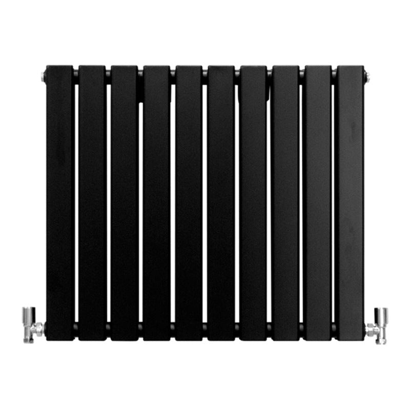 Designer Flat Panel Radiators Matte Black 600mm x 700mm