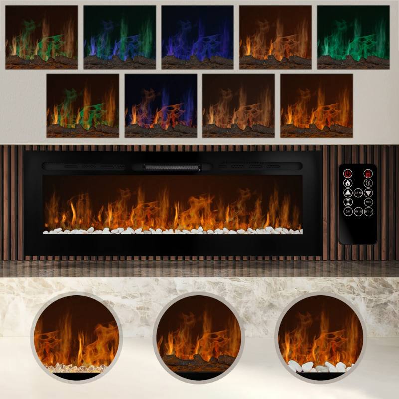 Electric Inset Fireplace 60