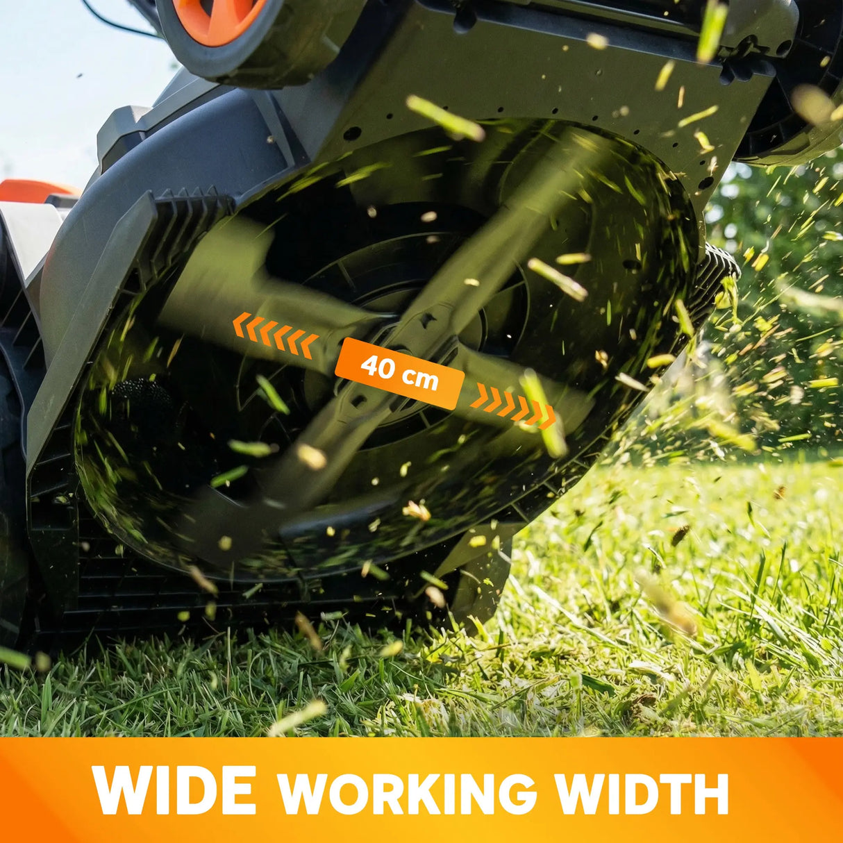 Outsunny 1800W Electric Lawnmower with 40cm Cutting Width, Mulching Feature, 50L Grass Collection Bag, 6 Cutting Heights