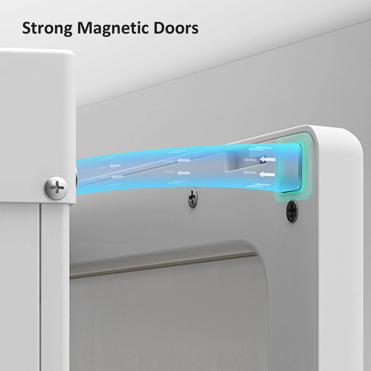 HOMCOM Portable Clothes Wardrobe for Bedroom, Foldable Clothes Organiser with Cube Storage, Hanging Rods, Magnet Doors, White