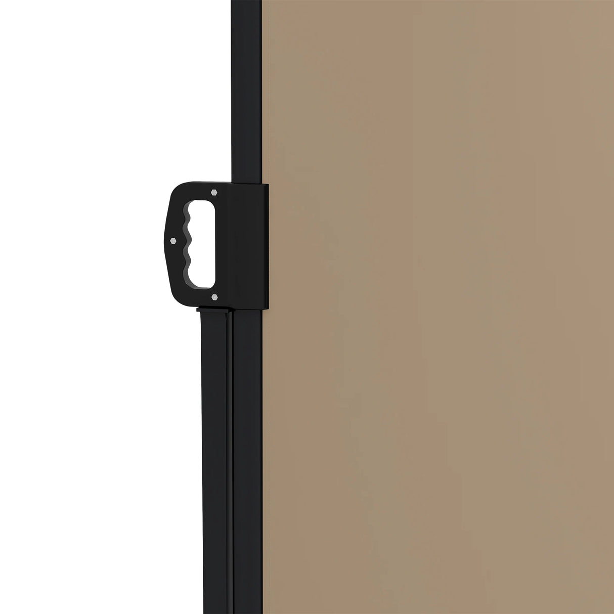 Outsunny Retractable Side Awning, Outdoor Privacy Screen for Garden, Hot Tub, Balcony, Terrace, Pool, 400 x 180cm, Khaki