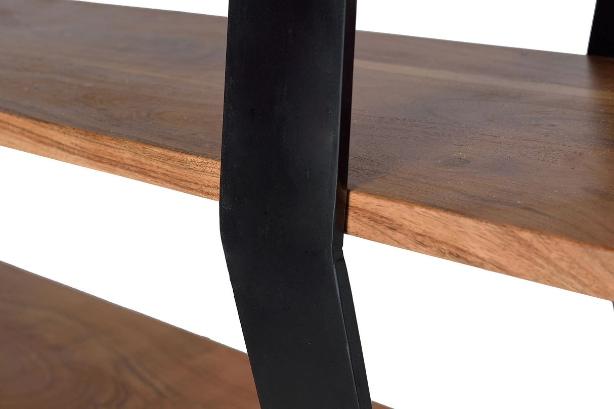 Giner and Colomer - Acacia Wood & Metal Bookcase