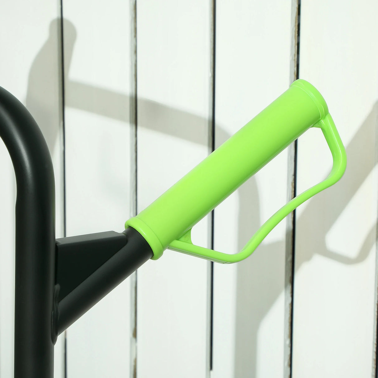 DURHAND Six-Wheel Folding Sack Barrow Trolley - Black/Green