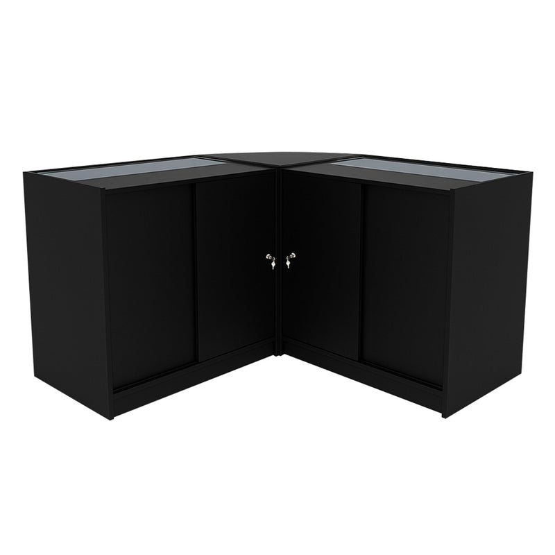 Iris LED Shop Counter Set CM60 & 2 x B900 - Black