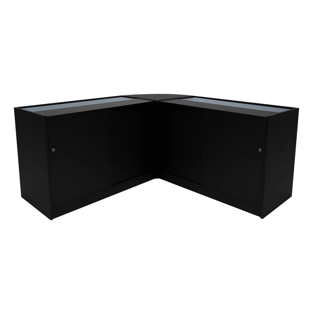 Iris LED Shop Counter Set CM60 & 2 x B1200 - Black