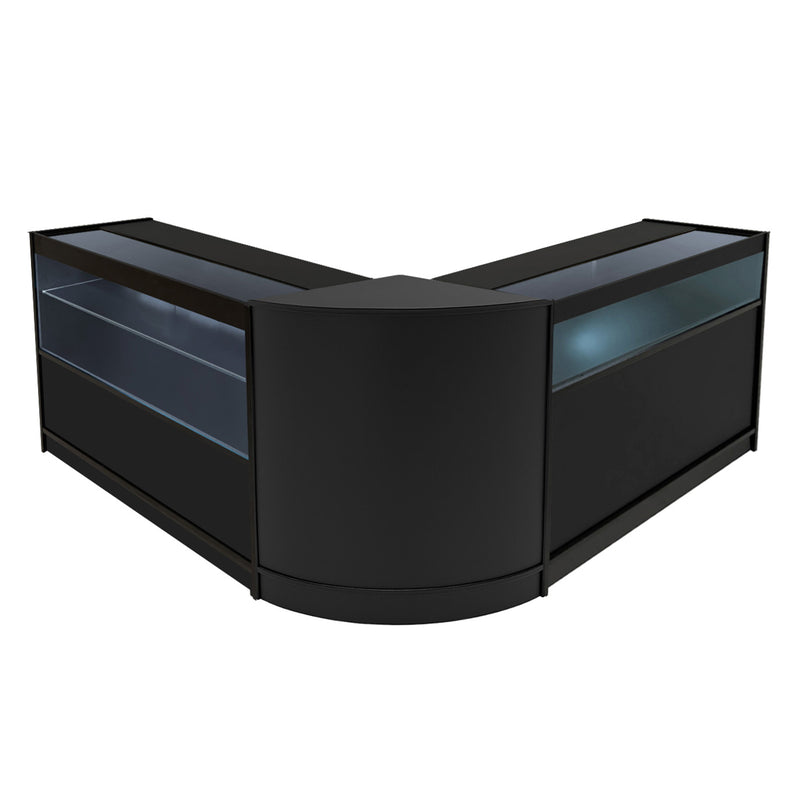 Adonis LED Shop Counter Set B1200, C1200 & CM60 - Black