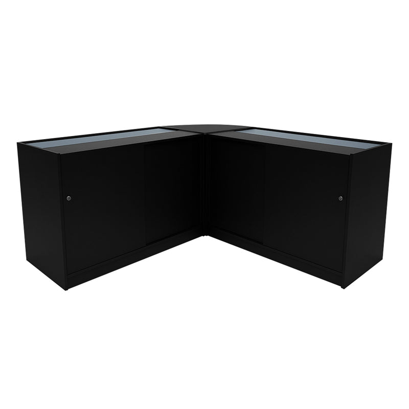 Andromeda LED Shop Counter Set LM60 & 2 x C1200 - Black
