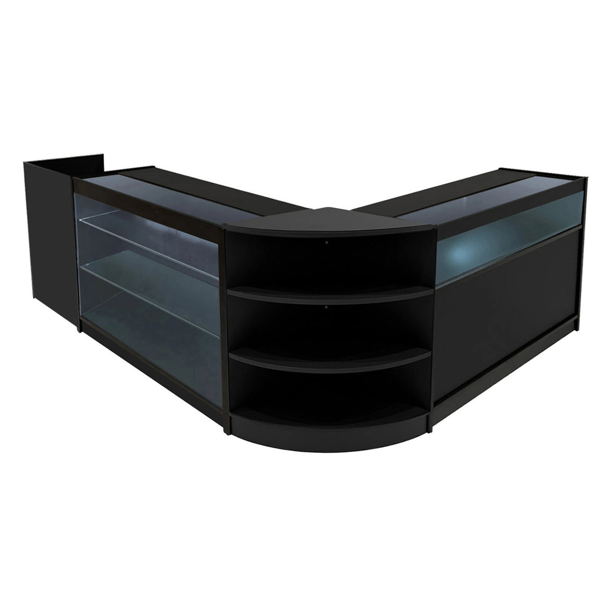 Hyperion LED Shop Counter Set K1200, B1200, TB60 & LM60 - Black