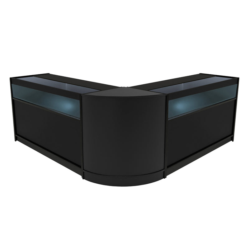 Iris LED Shop Counter Set CM60 & 2 x B1500 - Black