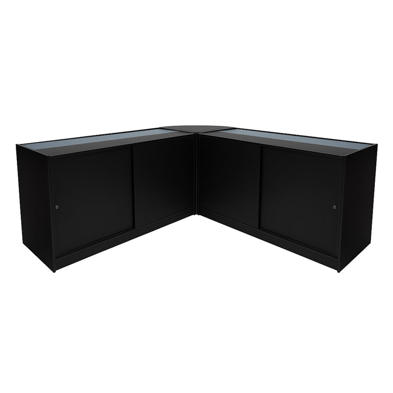 Iris LED Shop Counter Set CM60 & 2 x B1500 - Black