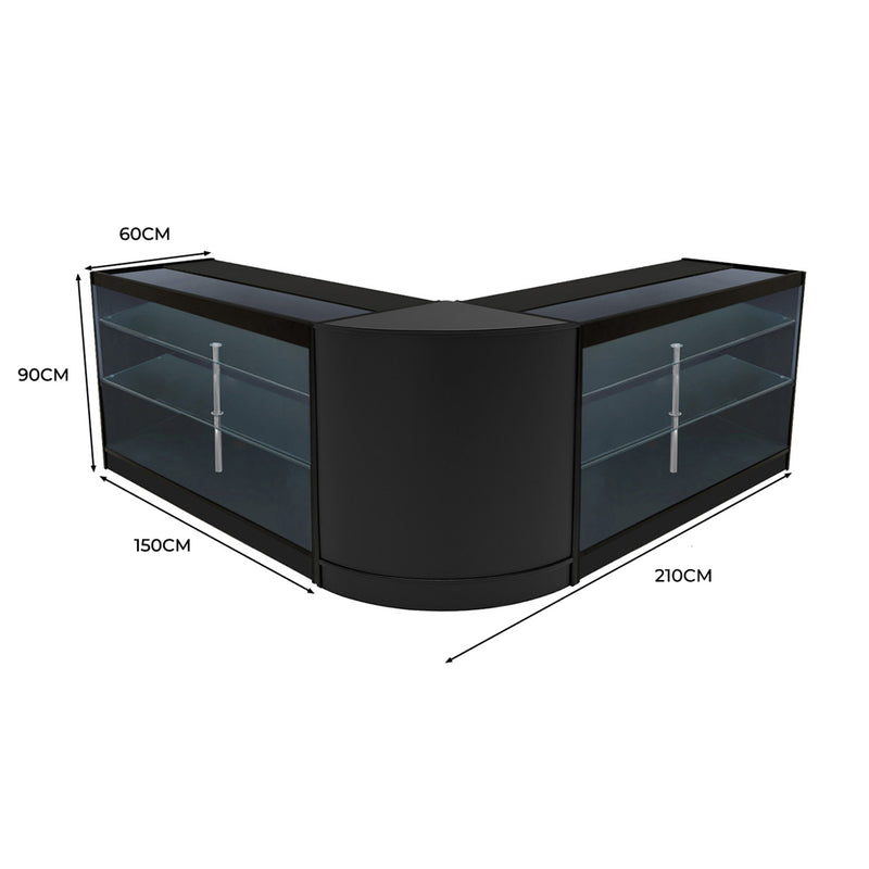 Helios LED Shop Counter Set CM60 & 2 x K1500 - Black