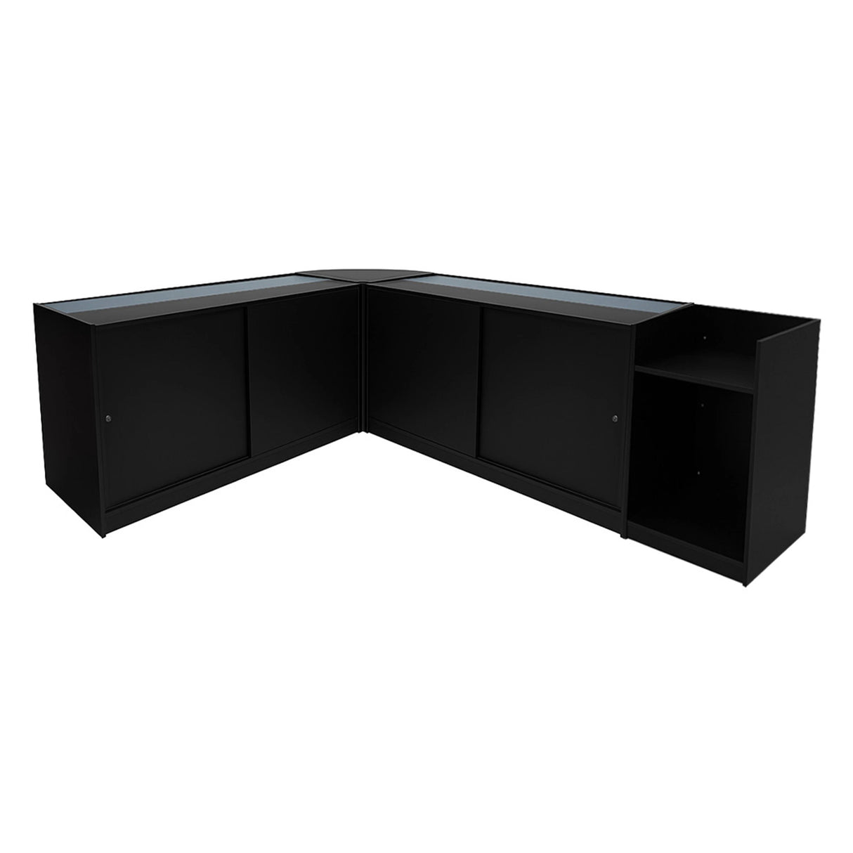 Hyperion LED Shop Counter Set K1500, B1500, TB60 & LM60 - Black