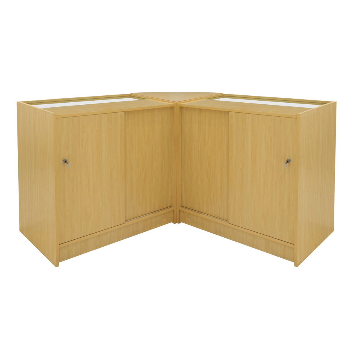 Harmonia LED Shop Counter Set B900, C900 & LM60 - Maple