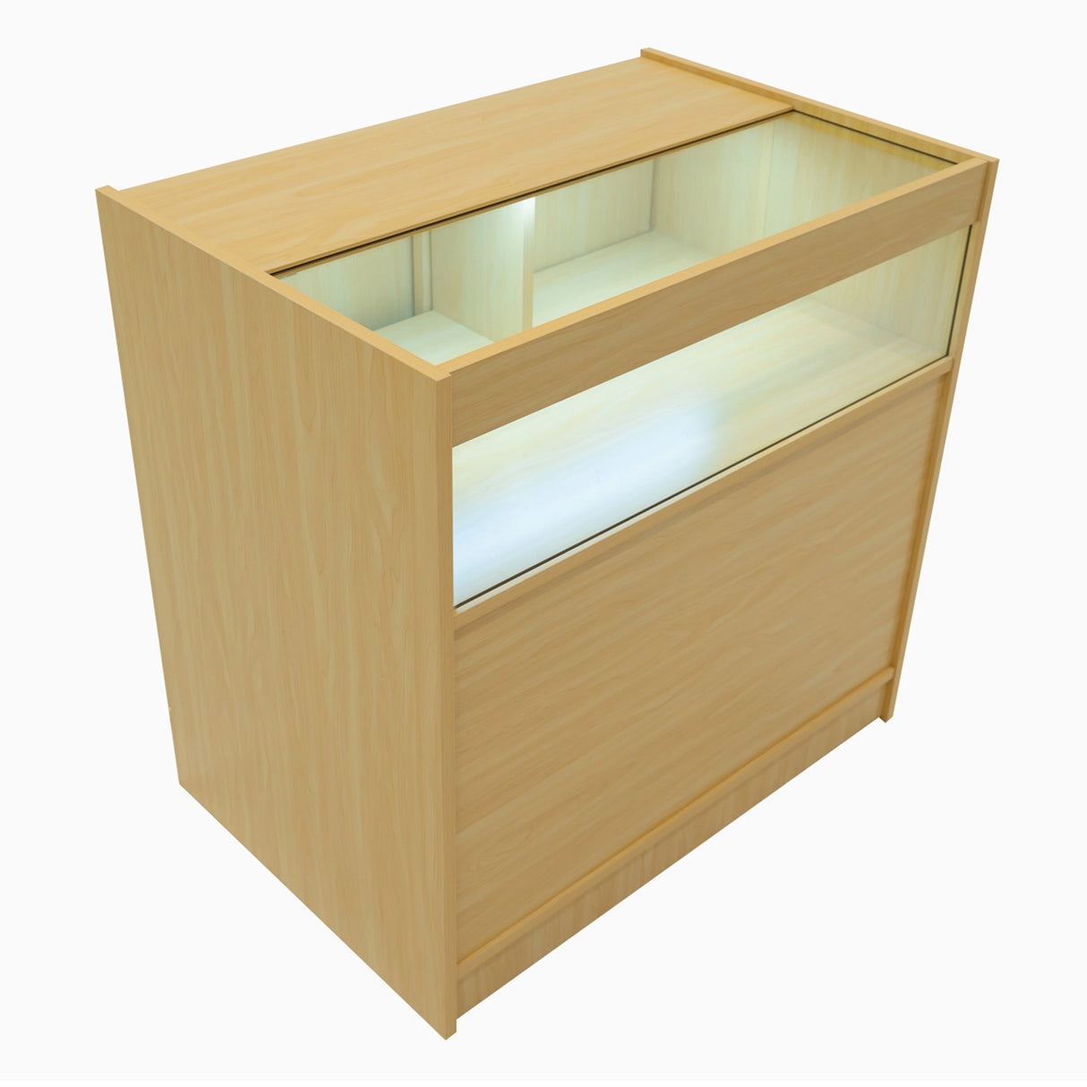 Harmonia LED Shop Counter Set B900, C900 & LM60 - Maple