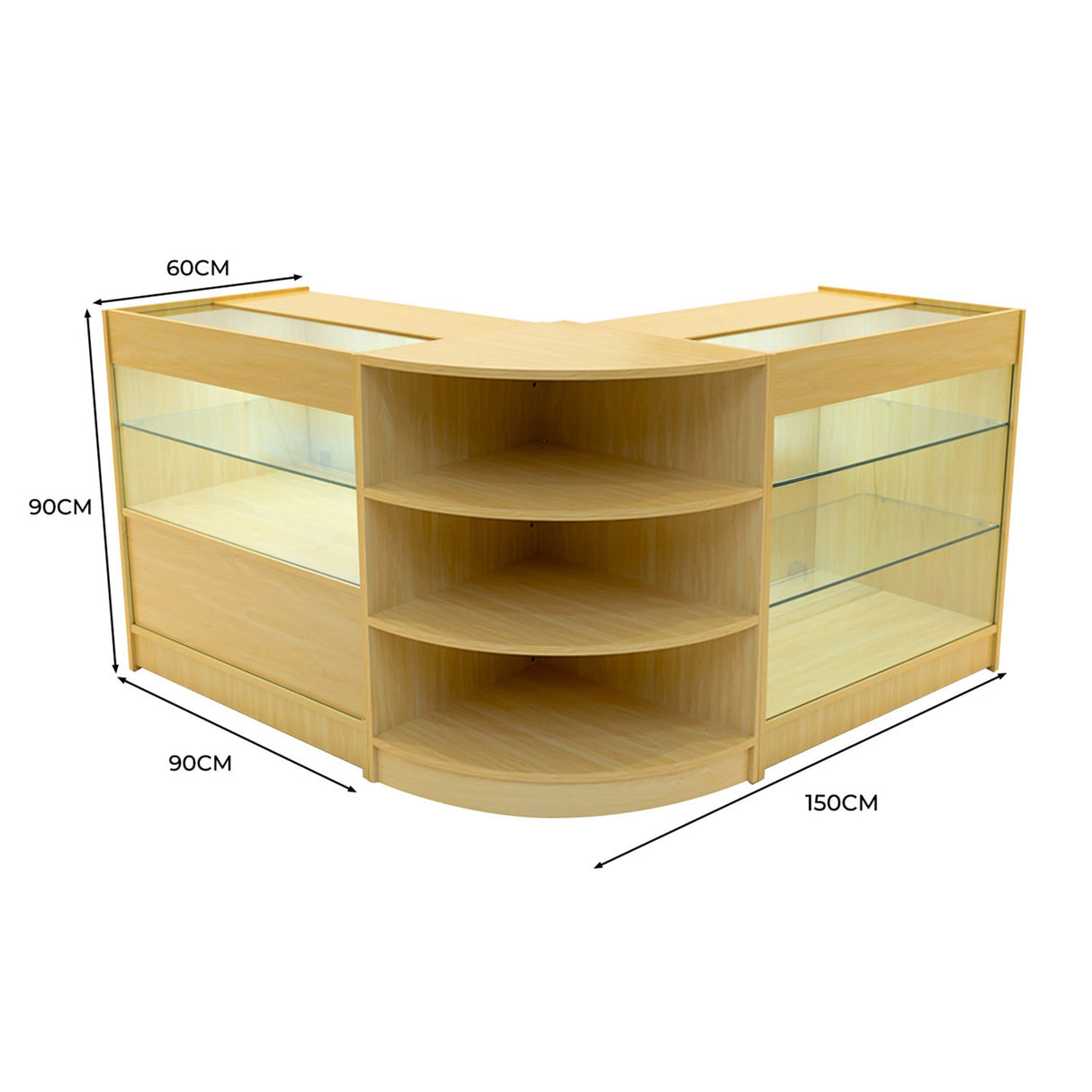 Calliope LED Shop Counter Set K900, C900 & LM60 - Maple