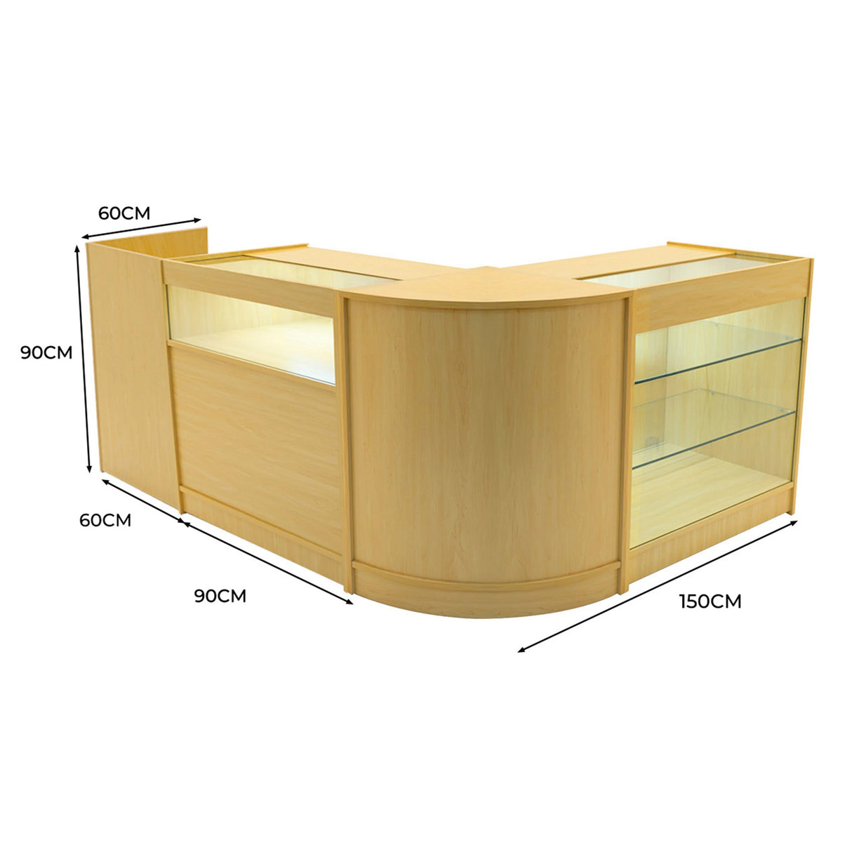 Polaris LED Shop Counter Set K900, B900, TB60 & CM60 - Maple