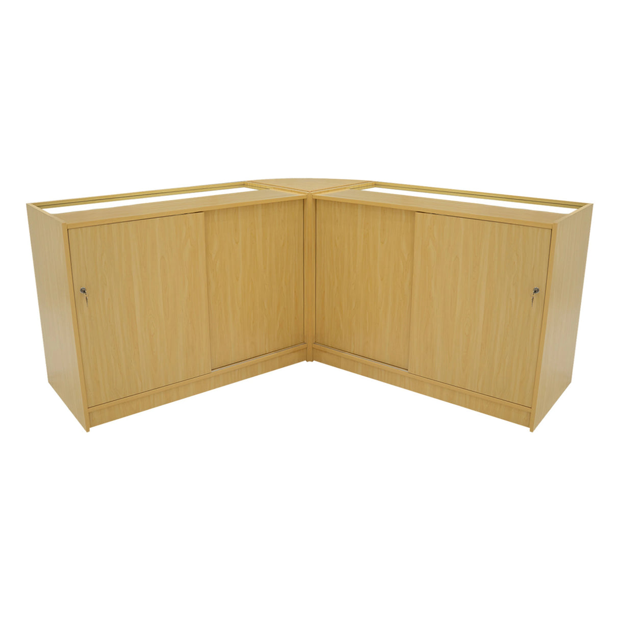 Harmonia LED Shop Counter Set B1200, C1200 & LM60 - Maple