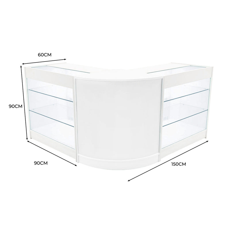 Helios LED Shop Counter Set CM60 & 2 x K900 - White
