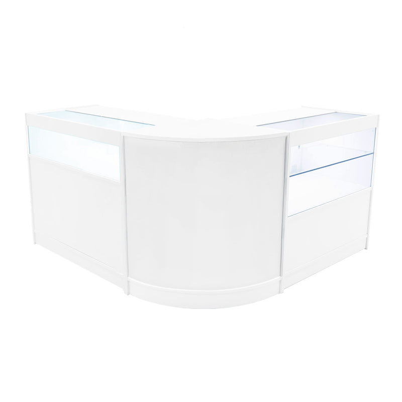 Adonis LED Shop Counter Set B900, C900 & CM60 - White