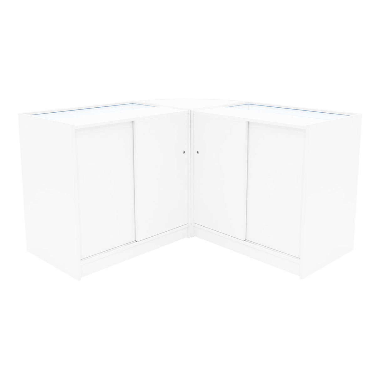 Apollo LED Shop Counter Set LM60 & 2 x K900 - White