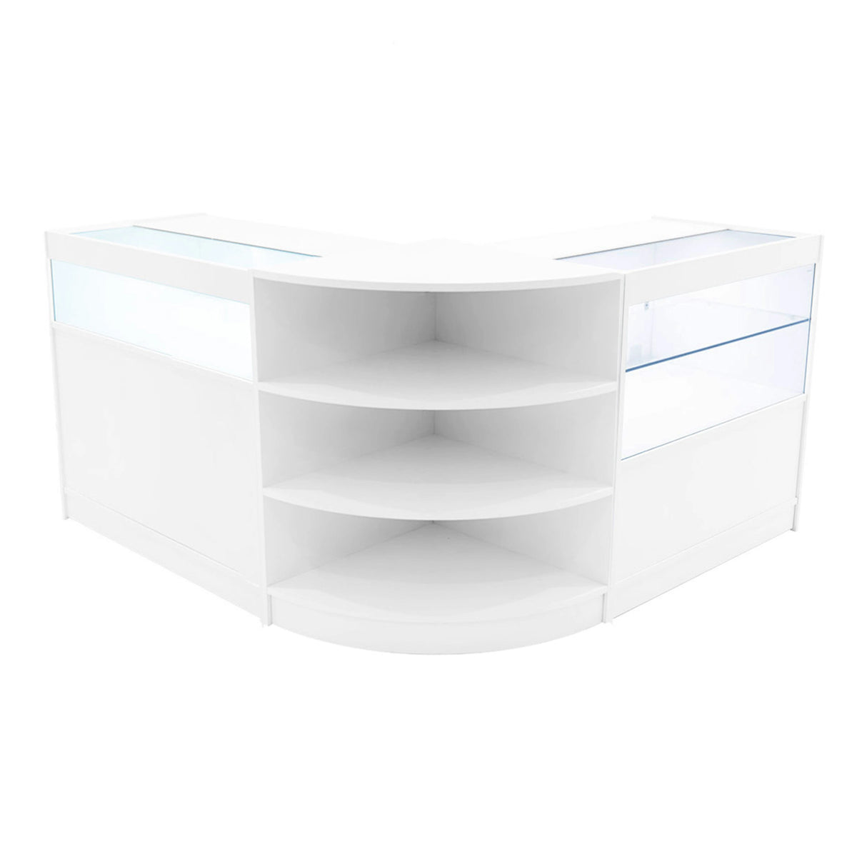 Harmonia LED Shop Counter Set B900, C900 & LM60 - White