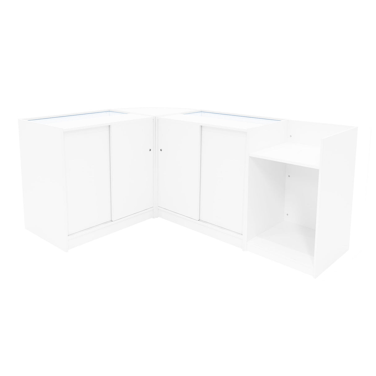 Gravity LED Shop Counter Set B900, C900, TB60 & CM60 - White